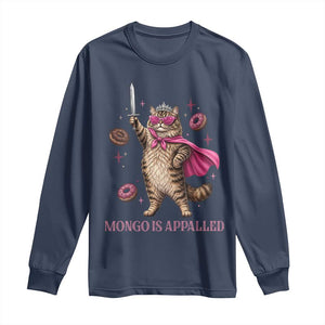 Cute Warrior Princess Cat With Sword Long Sleeve Shirt Fantasy Reader Gift
