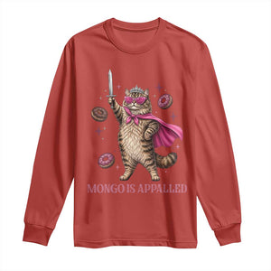 Cute Warrior Princess Cat With Sword Long Sleeve Shirt Fantasy Reader Gift
