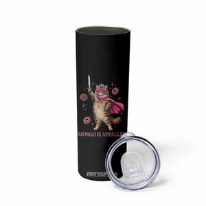 Cute Warrior Princess Cat With Sword Skinny Tumbler Fantasy Reader Gift