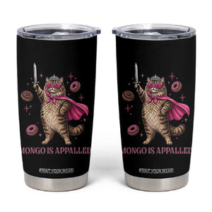 Cute Warrior Princess Cat With Sword Tumbler Cup Fantasy Reader Gift
