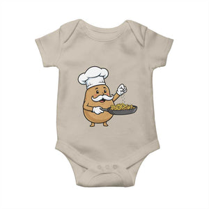 Funny Potato Cooking French Fries Baby Onesie Food Lover Gift TS12 Sand Print Your Wear