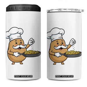 Funny Potato Cooking French Fries 4 in 1 Can Cooler Tumbler Food Lover Gift TS12 One Size: 16 oz White Print Your Wear