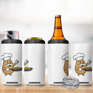 Funny Potato Cooking French Fries 4 in 1 Can Cooler Tumbler Food Lover Gift TS12 Print Your Wear