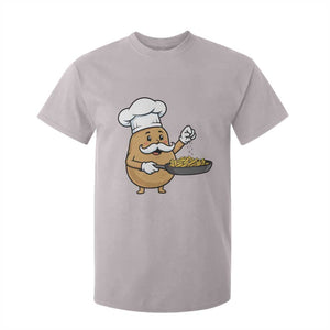 Funny Potato Cooking French Fries T Shirt For Kid Food Lover Gift TS12 Ice Gray Print Your Wear