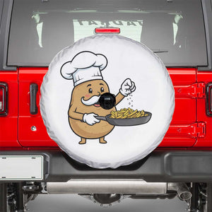 Funny Potato Cooking French Fries Spare Tire Cover Food Lover Gift TS12 White Print Your Wear