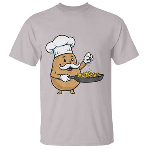 Funny Potato Cooking French Fries T Shirt Food Lover Gift TS12 Ice Gray Print Your Wear