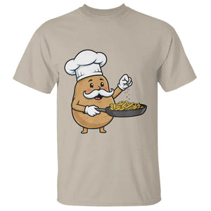 Funny Potato Cooking French Fries T Shirt Food Lover Gift TS12 Sand Print Your Wear
