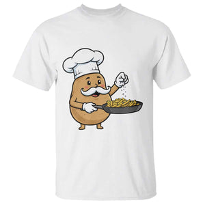 Funny Potato Cooking French Fries T Shirt Food Lover Gift TS12 White Print Your Wear
