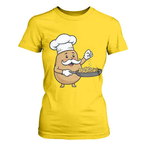 Funny Potato Cooking French Fries T Shirt For Women Food Lover Gift TS12 Daisy Print Your Wear