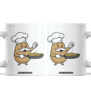 Funny Potato Cooking French Fries Coffee Mug Food Lover Gift TS12 White Print Your Wear