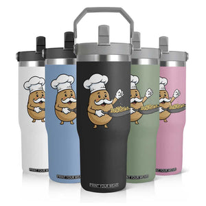 Funny Potato Cooking French Fries Flip Straw Tumbler Food Lover Gift TS12 Print Your Wear