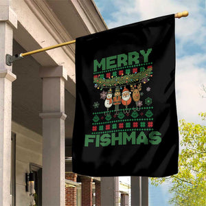 Merry Fishmas Ugly Sweater Garden Flag Funny Fishing Holiday Gift TS12 Print Your Wear