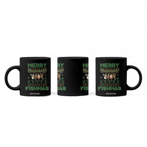 Merry Fishmas Ugly Sweater Coffee Mug Funny Fishing Holiday Gift TS12 Print Your Wear