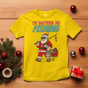 Id Rather Be Fishing T Shirt Funny Christmas Holiday Gift TS12 Daisy Print Your Wear