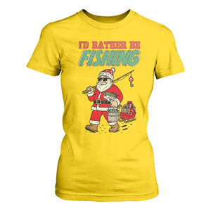Id Rather Be Fishing T Shirt For Women Funny Christmas Holiday Gift TS12 Daisy Print Your Wear