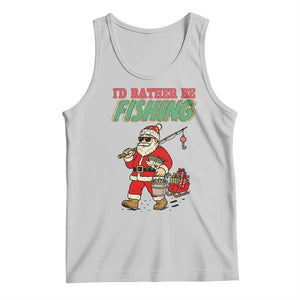 Id Rather Be Fishing Tank Top Funny Christmas Holiday Gift TS12 Ash Print Your Wear