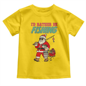 Id Rather Be Fishing Toddler T Shirt Funny Christmas Holiday Gift TS12 Daisy Print Your Wear