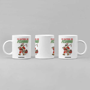 Id Rather Be Fishing Coffee Mug Funny Christmas Holiday Gift TS12 Print Your Wear