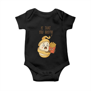 Funny French Fries Lover Baby Onesie Is That You Bro TS12 Black Print Your Wear