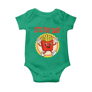 Funny French Fries Lover Baby Onesie It Is Fry Day TS12 Irish Green Print Your Wear