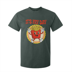 Funny French Fries Lover T Shirt For Kid It Is Fry Day TS12 Dark Forest Green Print Your Wear