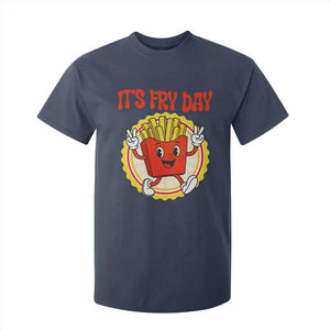 Funny French Fries Lover T Shirt For Kid It Is Fry Day TS12 Navy Print Your Wear