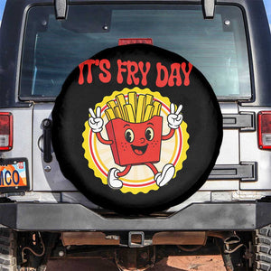 Funny French Fries Lover Spare Tire Cover It Is Fry Day TS12 No hole Black Print Your Wear