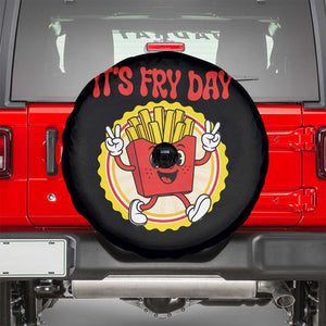 Funny French Fries Lover Spare Tire Cover It Is Fry Day TS12 Black Print Your Wear