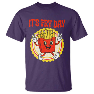 Funny French Fries Lover T Shirt It Is Fry Day TS12 Purple Print Your Wear