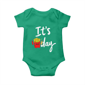 It Is Fry Day Baby Onesie Funny French Fries Lover Gift TS12 Irish Green Print Your Wear