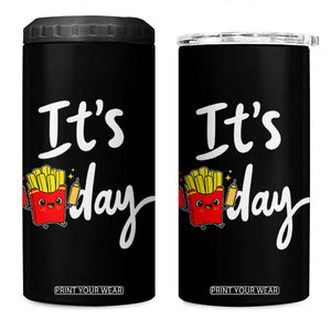 It Is Fry Day 4 in 1 Can Cooler Tumbler Funny French Fries Lover Gift TS12 One Size: 16 oz Black Print Your Wear