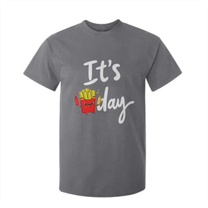It Is Fry Day T Shirt For Kid Funny French Fries Lover Gift TS12 Charcoal Print Your Wear