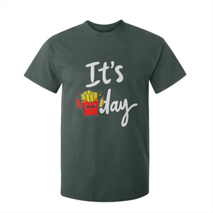 It Is Fry Day T Shirt For Kid Funny French Fries Lover Gift TS12 Dark Forest Green Print Your Wear