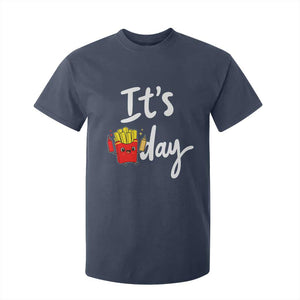 It Is Fry Day T Shirt For Kid Funny French Fries Lover Gift TS12 Navy Print Your Wear