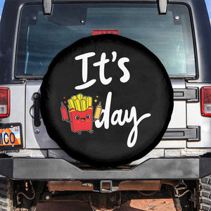 It Is Fry Day Spare Tire Cover Funny French Fries Lover Gift TS12 No hole Black Print Your Wear