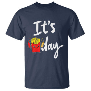 It Is Fry Day T Shirt Funny French Fries Lover Gift TS12 Navy Print Your Wear