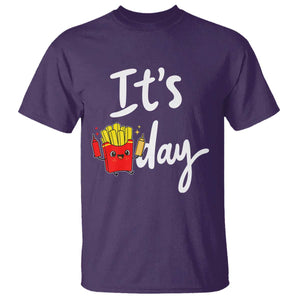 It Is Fry Day T Shirt Funny French Fries Lover Gift TS12 Purple Print Your Wear