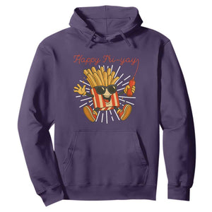 Funny French Fries Lover Hoodie Happy Friyay Gift TS12 Purple Print Your Wear