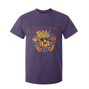Funny French Fries Lover T Shirt For Kid Happy Friyay Gift TS12 Purple Print Your Wear