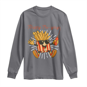 Funny French Fries Lover Long Sleeve Shirt Happy Friyay Gift TS12 Charcoal Print Your Wear