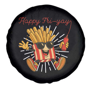 Funny French Fries Lover Spare Tire Cover Happy Friyay Gift TS12 Print Your Wear