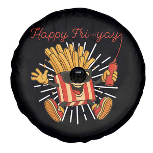 Funny French Fries Lover Spare Tire Cover Happy Friyay Gift TS12 Print Your Wear