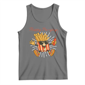 Funny French Fries Lover Tank Top Happy Friyay Gift TS12 Black Heather Print Your Wear