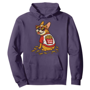 Frenchie Fries Hoodie Funny French Bulldog Lover Gift TS12 Purple Print Your Wear
