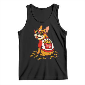 Frenchie Fries Tank Top Funny French Bulldog Lover Gift TS12 Black Print Your Wear