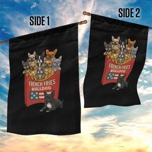 Funny French Fries Bulldog Garden Flag Dog Lover Gift TS12 Print Your Wear