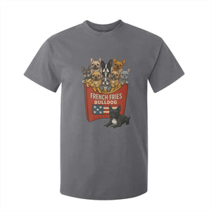 Funny French Fries Bulldog T Shirt For Kid Dog Lover Gift TS12 Charcoal Print Your Wear