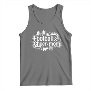 Football And Cheer Mom Quote Tank Top Sport Cheerleading Season Gift TS12 Black Heather Print Your Wear