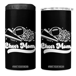 Cheer Mom Football Game Day 4 in 1 Can Cooler Tumbler Cheerleader Team Spirit Gift TS12 One Size: 16 oz Black Print Your Wear