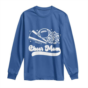 Cheer Mom Football Game Day Long Sleeve Shirt Cheerleader Team Spirit Gift TS12 Royal Blue Print Your Wear